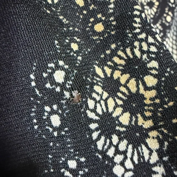 fx missony italy Black and Cream Star Pattern Dress - Picture 10 of 11